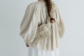 FRILL BODY BAG light Beige 2