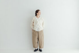 G997 ANTIQUE LACE KNIT CARDIGAN snow white 6