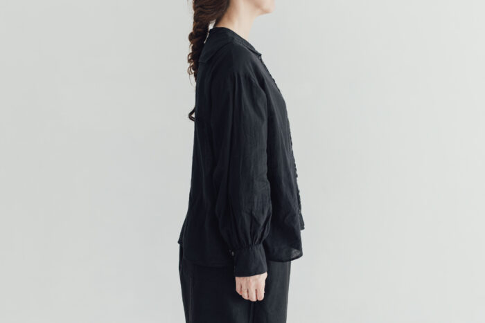 R239 MANY BUTTONS BLOUSE black 2