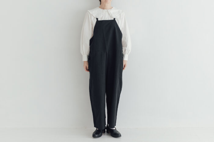 G998 DRY OX CLOTH TRAVAILLE SALOPETTE black 1