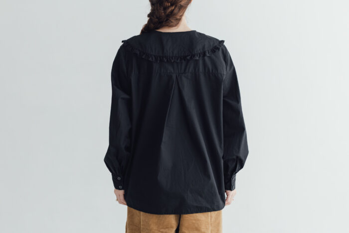 R262 FRILLY COLLAR BLOUSE black 3