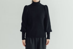 タートルネックニット poin（ポワン）black 1