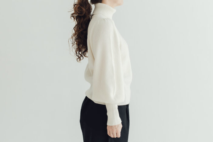 タートルネックニット poin（ポワン）white 2