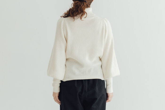 タートルネックニット poin（ポワン）white 3