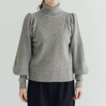 タートルネックニット poin（ポワン）gray