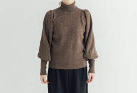 タートルネックニット poin（ポワン）brown 1