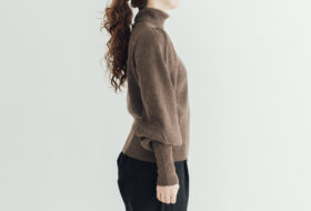 タートルネックニット poin（ポワン）brown 2