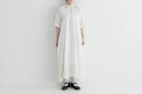 Khadi Silk Tie Embroidery Dress 1