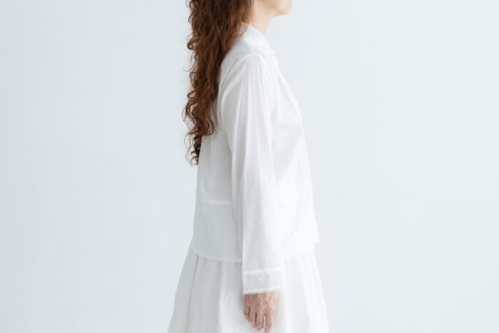 花：花刺繍ブラウス off white 2