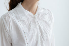 花：花刺繍ブラウス off white 4