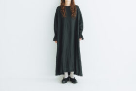 G1022 ANTIQUE LACE SLEEVE ATELIER ONE PIECE noir 1