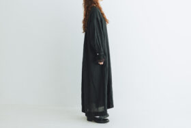 G1022 ANTIQUE LACE SLEEVE ATELIER ONE PIECE noir 2