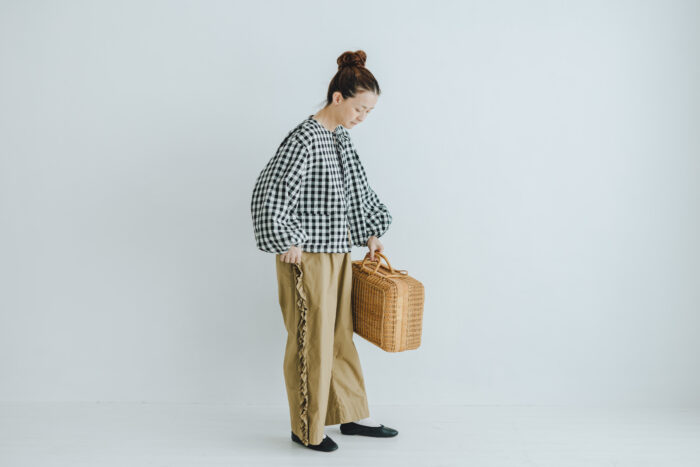 予約 G1025 VIVIENNE PANTS mat beige 6月中〜6月末 5