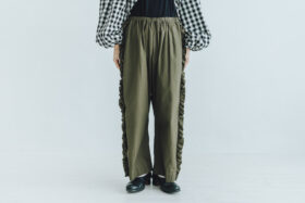 予約 G1025 VIVIENNE PANTS mat khaki  6月中〜6月末 1