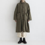 GARMENT DYE OPEN COLLAR WORK COAT