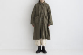 GARMENT DYE OPEN COLLAR WORK COAT 1