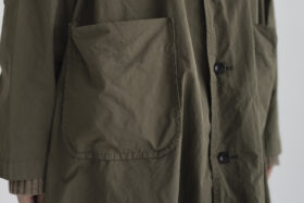 GARMENT DYE OPEN COLLAR WORK COAT 4