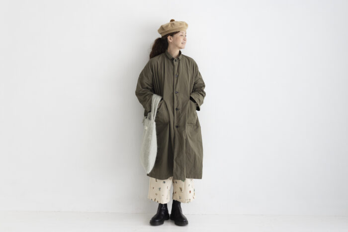 GARMENT DYE OPEN COLLAR WORK COAT 6