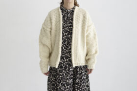BULKY CARDIGAN off white 1
