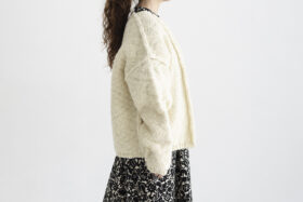 BULKY CARDIGAN off white 2