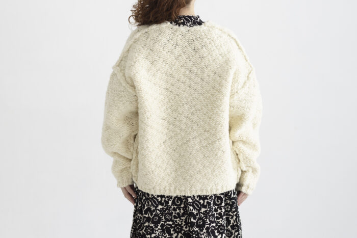 BULKY CARDIGAN off white 3