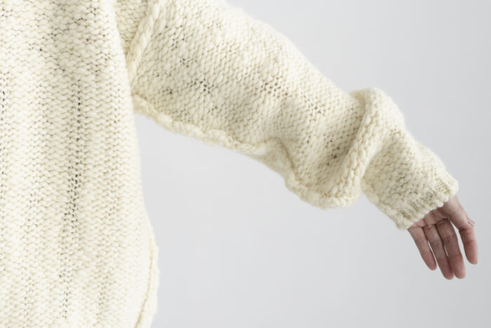 BULKY CARDIGAN off white 4