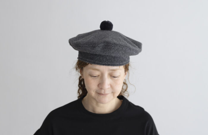 ANGOLA BERET charcoal 2