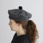 ANGOLA BERET charcoal