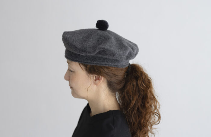 ANGOLA BERET charcoal 1