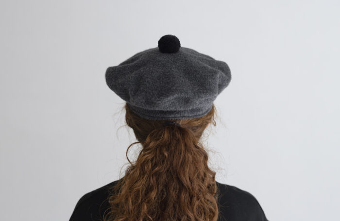 ANGOLA BERET charcoal 3