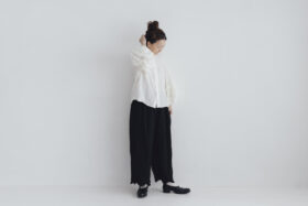 予約 G1077 ANTIQUE LACE FRILL SLEEVE BLOUSE antique white 6月末〜7月初 6