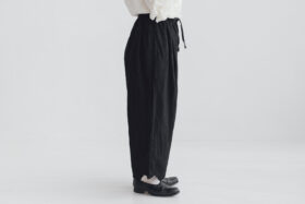 予約 G1069 ANTIQUE SCALLOPED LACE WIDE PANTS noir 6月初〜6月中 2