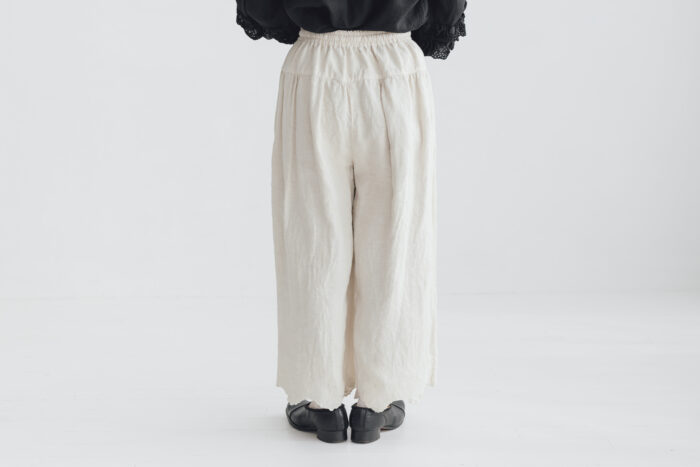 予約 G1069 ANTIQUE SCALLOPED LACE WIDE PANTS grayish white 6月初〜6月中 3