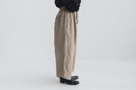 予約 G1069 ANTIQUE SCALLOPED LACE WIDE PANTS mocha gray  6月初〜6月中 2