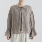 予約 G1075 CURIOUS 2WAY BLOUSE fade gray 6月中〜6月末