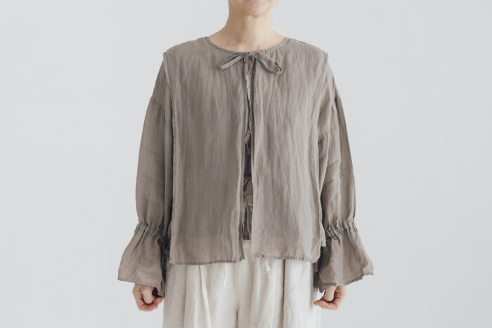 予約 G1075 CURIOUS 2WAY BLOUSE fade gray 6月中〜6月末 1