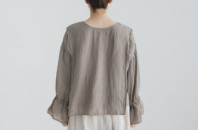予約 G1075 CURIOUS 2WAY BLOUSE fade gray 6月中〜6月末 3