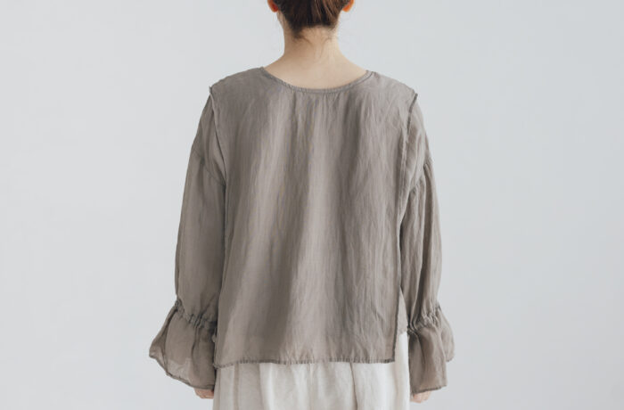 予約 G1075 CURIOUS 2WAY BLOUSE fade gray 6月中〜6月末 3