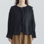 予約 G1075 CURIOUS 2WAY BLOUSE noir 6月中〜6月末