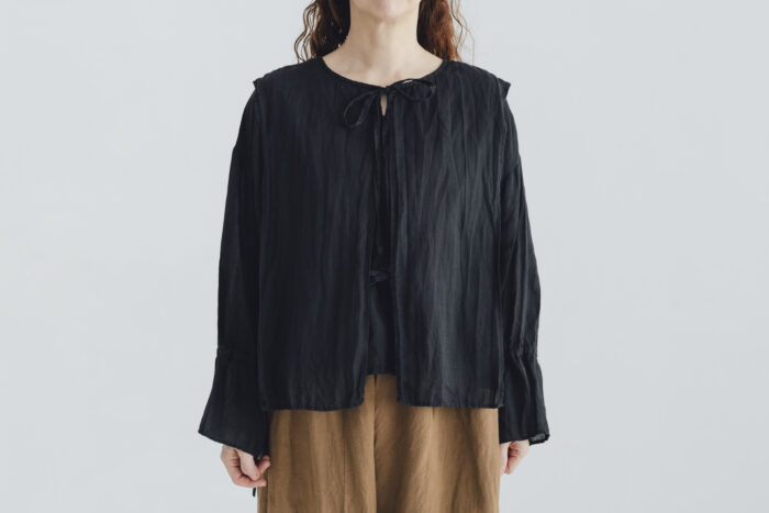 予約 G1075 CURIOUS 2WAY BLOUSE noir 6月中〜6月末 1