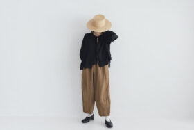 予約 G1075 CURIOUS 2WAY BLOUSE noir 6月中〜6月末 5