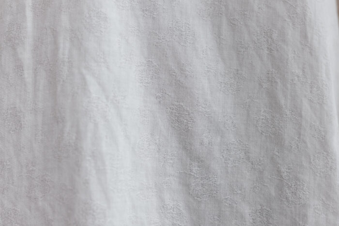 予約 G1090 ANTIQUE ROSE JACQUARD MODERNIST BLOUSE antiquw white 8月中〜8月末 5