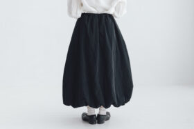 予約 G1099 LIGHT COSMIC SKIRT  black 9月中〜9月末 3