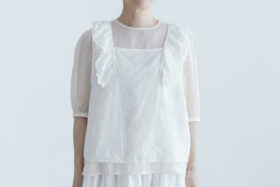 予約 G1080 JOUET NO SLEEEVE LACE BLOUSE antique white 7月初〜7月中 1