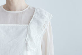 予約 G1080 JOUET NO SLEEEVE LACE BLOUSE antique white 7月初〜7月中 4