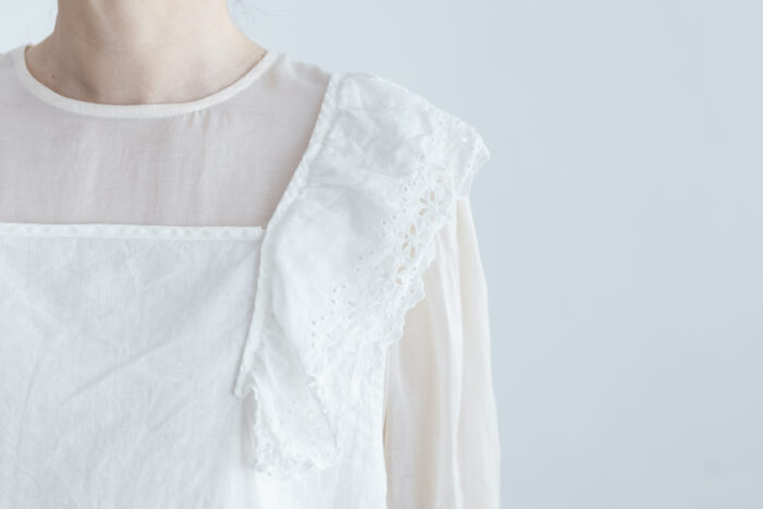予約 G1080 JOUET NO SLEEEVE LACE BLOUSE antique white 7月初〜7月中 4