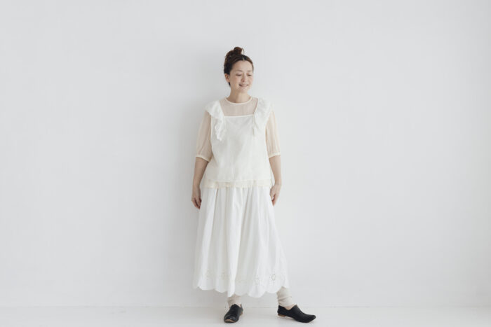 予約 G1080 JOUET NO SLEEEVE LACE BLOUSE antique white 7月初〜7月中 5