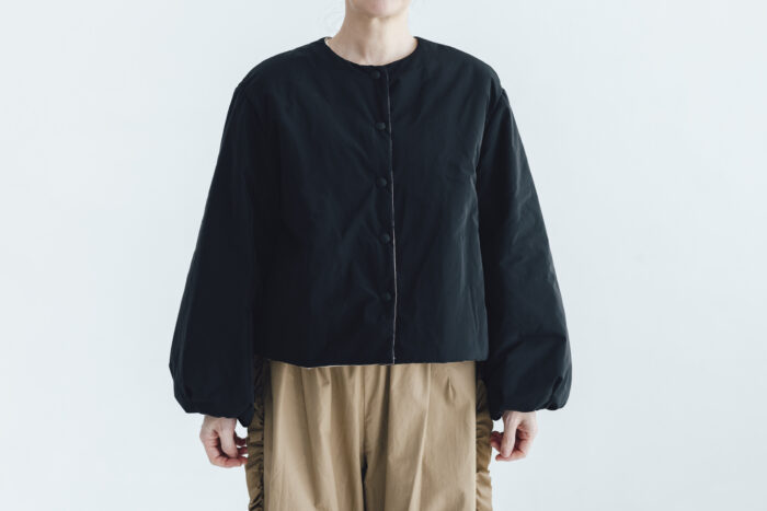 予約 G1101 LANTERN SLEEVE LIGHT COSMIC JAKET  black 9月中〜9月末 1