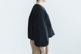 予約 G1101 LANTERN SLEEVE LIGHT COSMIC JAKET  black 9月中〜9月末 2