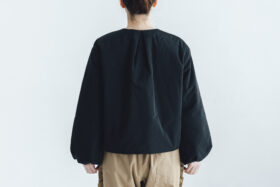 予約 G1101 LANTERN SLEEVE LIGHT COSMIC JAKET  black 9月中〜9月末 3